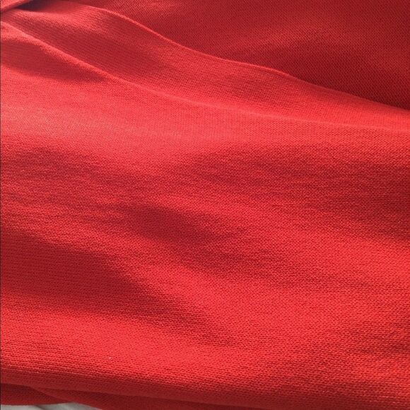 Anne Klein M SILK Red cardigan button front - Picture 8 of 8